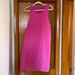 Hot Pink Knee Length Dress